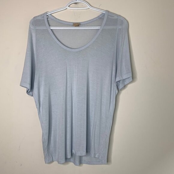 Aritzia Wilfred Free Tee T-Shirt Short Sleeve Relaxed fit Pale Blue Size XXS - Picture 9 of 15